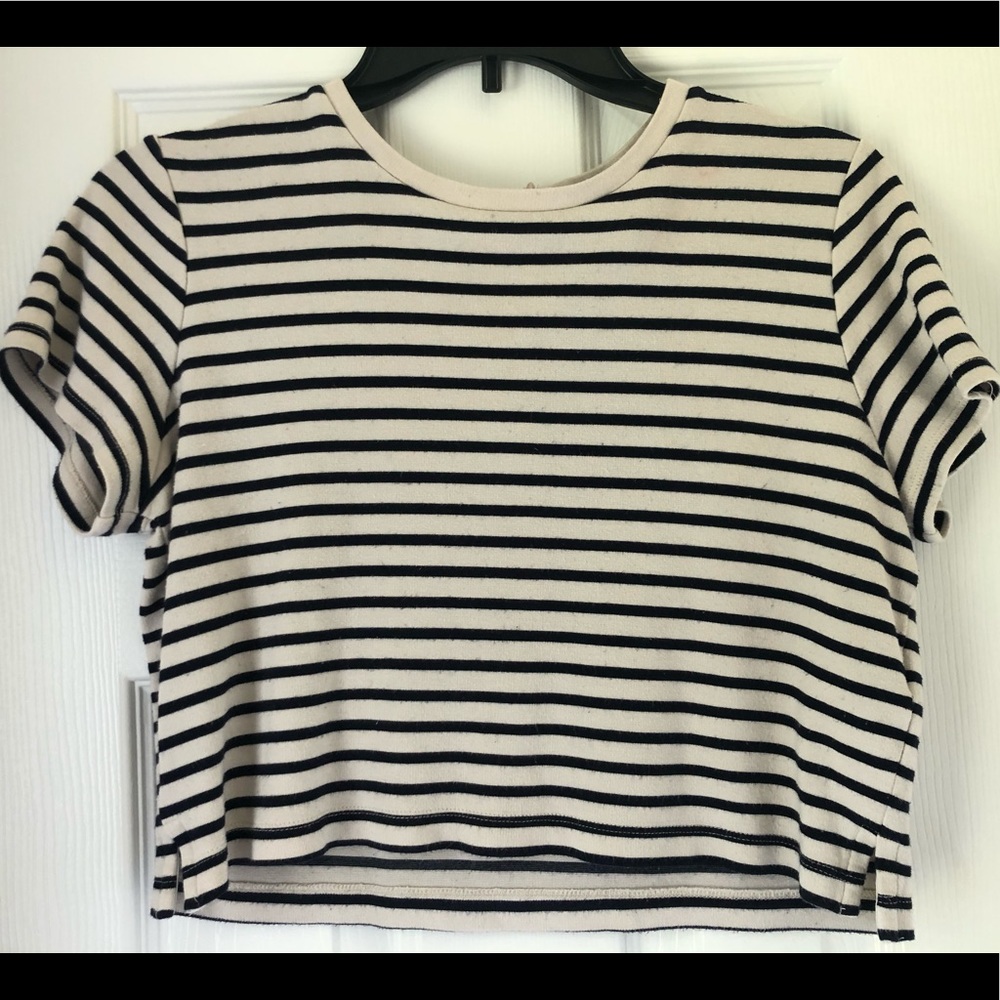 Striped Forever 21 Crop Top